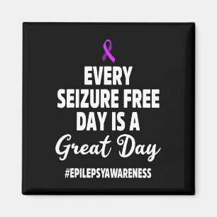Epilepsy Awareness Seizure Free Epileptic Warrior  Magnet
