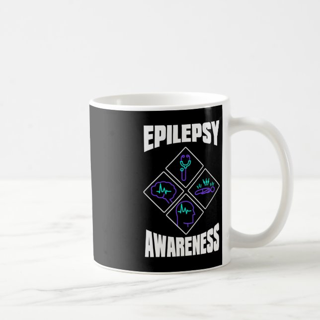 Epilepsy Awareness Specialize Epileptic Warrior Su Coffee Mug (Right)