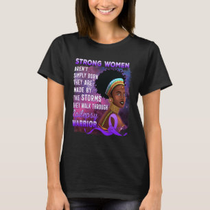 Epilepsy Awareness Strong Black Women Warrior T-Shirt