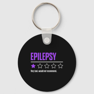 Epilepsy Awareness Succeed Epileptic Warrior Survi Keychain