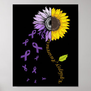 Epilepsy Awareness Sunflower  Poster