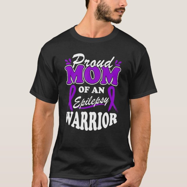Epilepsy Awareness Support Epilepsy Warrior Month  T-Shirt (Front)