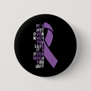 Epilepsy Awareness Support Ribbon  2 Inch Round Button