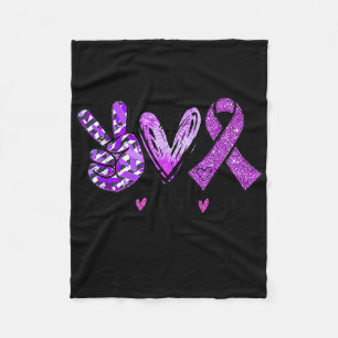 Epilepsy Awareness Supporter Warrior Fighter  Fleece Blanket