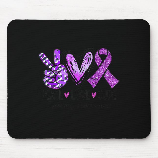 Epilepsy Awareness Supporter Warrior Fighter  Mouse Pad (Front)