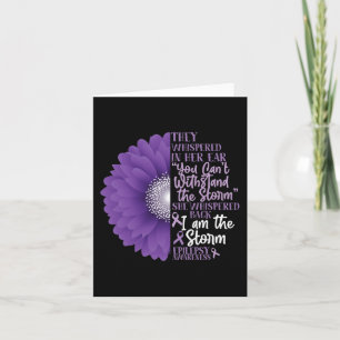 Epilepsy Awareness They Whispered In Her Ear Flowe Card