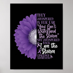 Epilepsy Awareness They Whispered In Her Ear Poster