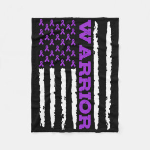 Epilepsy Awareness Warrior  Fleece Blanket