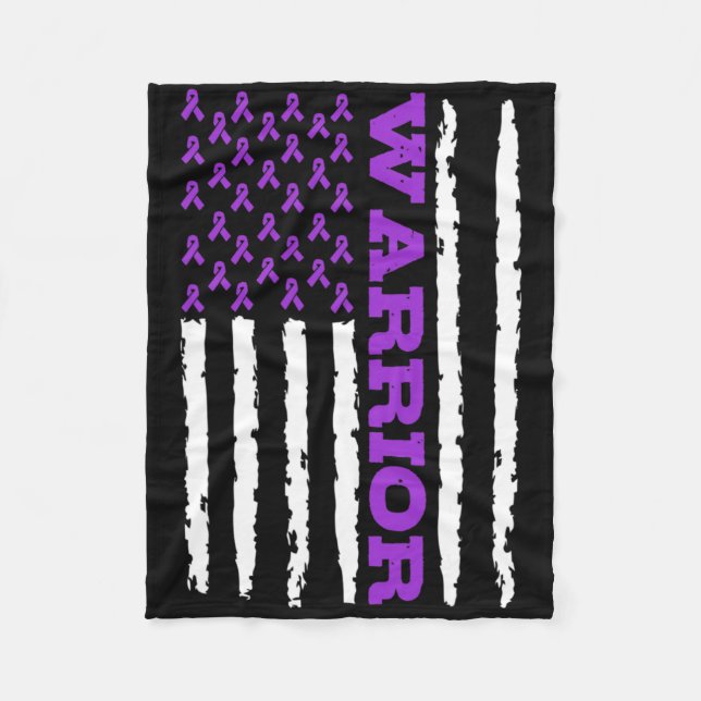 Epilepsy Awareness Warrior  Fleece Blanket (Front)