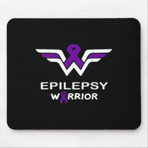 Epilepsy Awareness Warrior Support Survivor Purple Mouse Pad