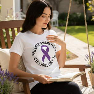 Epilepsy Awareness We Fight Together Gift Tri-Blend Shirt