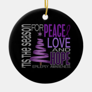 Epilepsy Christmas 1 Ornaments