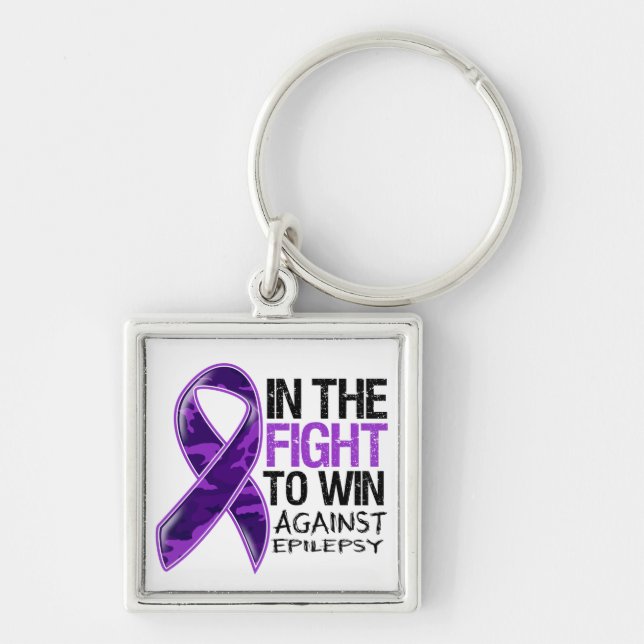 Epilepsy - Fight To Win Keychain (Front)