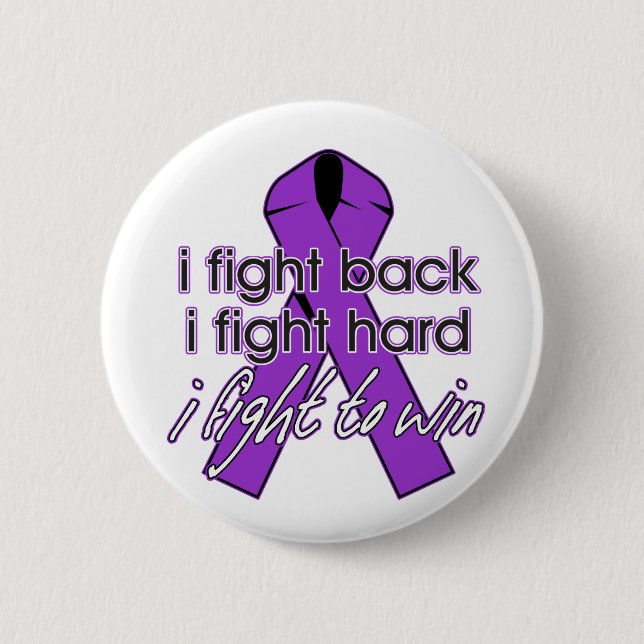 Epilepsy I Fight Back 2 Inch Round Button (Front)