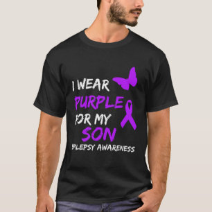 Epilepsy I Wear Purple For My Son Ribbon Pullover 
