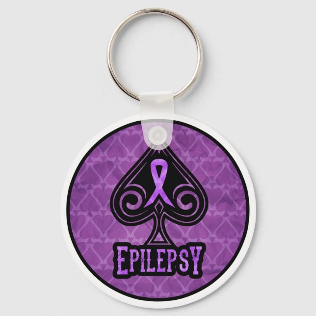 Epilepsy - Keychain - Spades (Front)