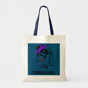 Epilepsy Mom Unbreakable Awareness Epilepsy Mom Tote Bag