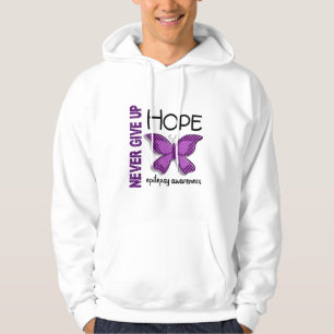Epilepsy Never Give Up Hope Butterfly 4.1 Hoodie