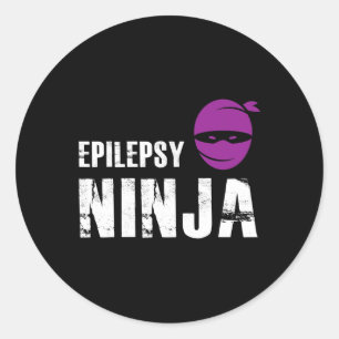 Epilepsy Ninja - Support Awareness Fighter Classic Round Sticker
