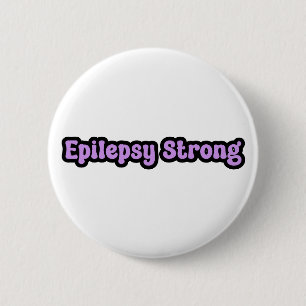 Epilepsy Strong Purple Awareness 2 Inch Round Button