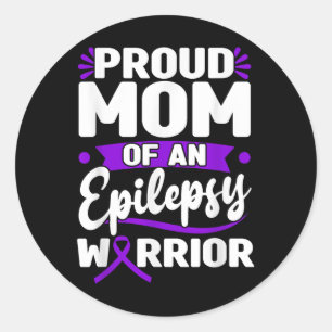 Epilepsy Support Warrior Epilepsy Awareness Month Classic Round Sticker