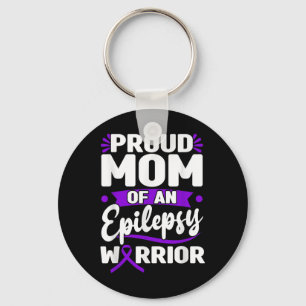 Epilepsy Support Warrior Epilepsy Awareness Month Keychain
