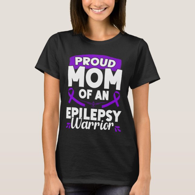 Epilepsy Support Warrior Epilepsy Awareness Month  T-Shirt (Front)
