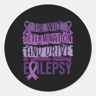 Epilepsy Warrior  Classic Round Sticker