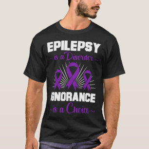 Epilepsy Warrior Epileptic Day Purple Ribbon Epile T-Shirt