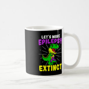 Epilepsy Warrior Epileptic Extinct Dinosaur Seizur Coffee Mug