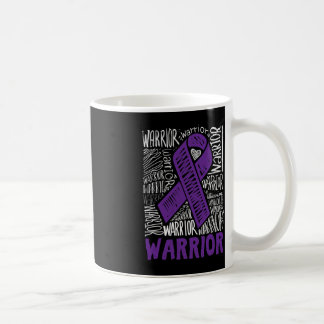 Epilepsy Warrior Family Support Gift Purple Ribbon Coffee Mug