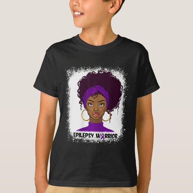 Epilepsy Warrior Fighter Support Epilepsy Awarenes T-Shirt (Front)