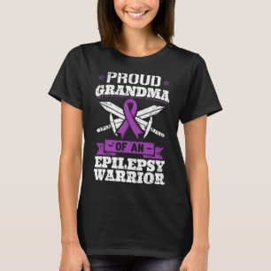 Epilepsy Warrior Grandma Epileptic Seizure Disorde T-Shirt