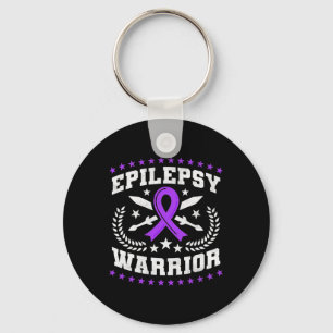 Epilepsy Warrior Keychain