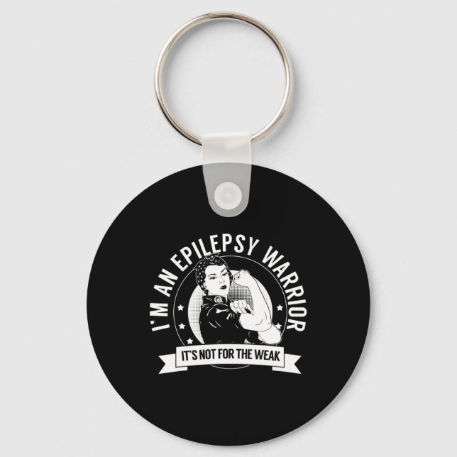 Epilepsy Warrior NFTW  - Epilepsy Awareness Keychain (Front)