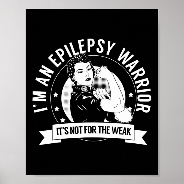 Epilepsy Warrior Nftw - Epilepsy Awareness  Poster (Front)