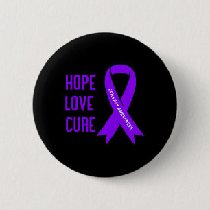 Epilepsy Warrior - Purple Epilepsy Awareness  2 Inch Round Button