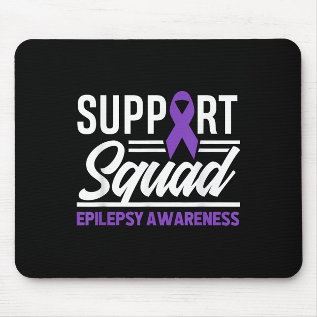 Epilepsy Warrior Support Squad Support Epilepsy Aw Mouse Pad (Front)