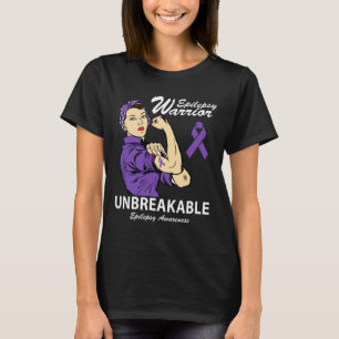 Epilepsy Warrior Unbreakable Epilepsy Awareness Gi T-Shirt