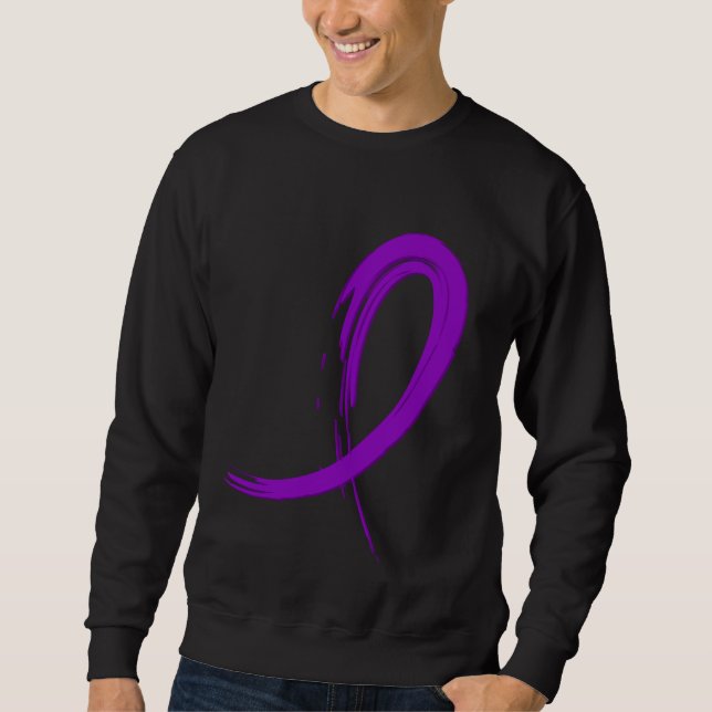 Epilepsy's Purple Ribbon A4 Sweatshirt (Front)