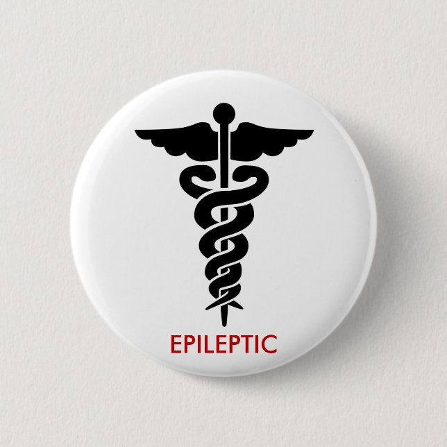 EPILEPTIC 2 INCH ROUND BUTTON (Front)