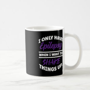 Epileptic Warrior and Purple Ribbon Epilepsy Awar Coffee Mug