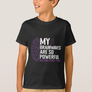 Epileptic Warrior and Purple Ribbon Epilepsy Awar T-Shirt