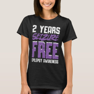 Epileptic Warrior and Purple Ribbon  Epilepsy Awar T-Shirt