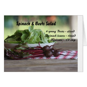 Épinards et salade de betteraves