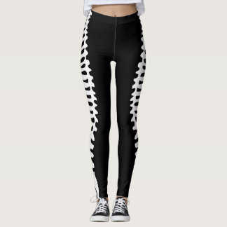 Épine squelettique reflétée legging avec des