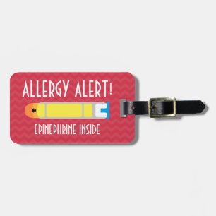 Epinephrine Allergy Alert Tag for Medical Kit