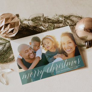 Épinette de Sheer Joyeux Carte photo de Noël