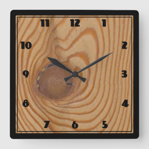 épinette noueuse square wall clock