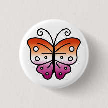 Épingle à badge Papillon de Fierté Lesbienne